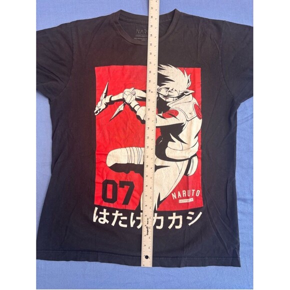 Vintage 2002 Naruto Graphic T-shirt Men's Size M Black and Red - Picture 3 of 7
